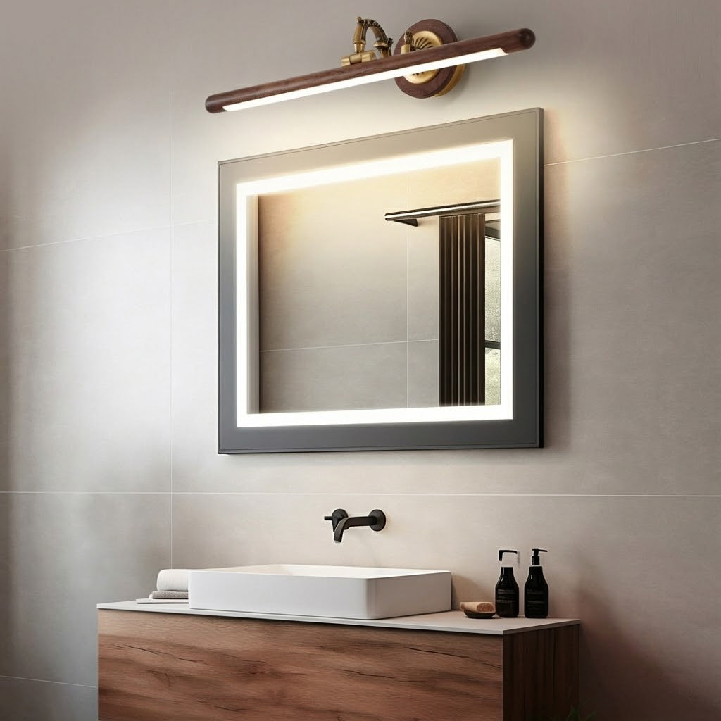 Soreline wandlamp met walnoothout