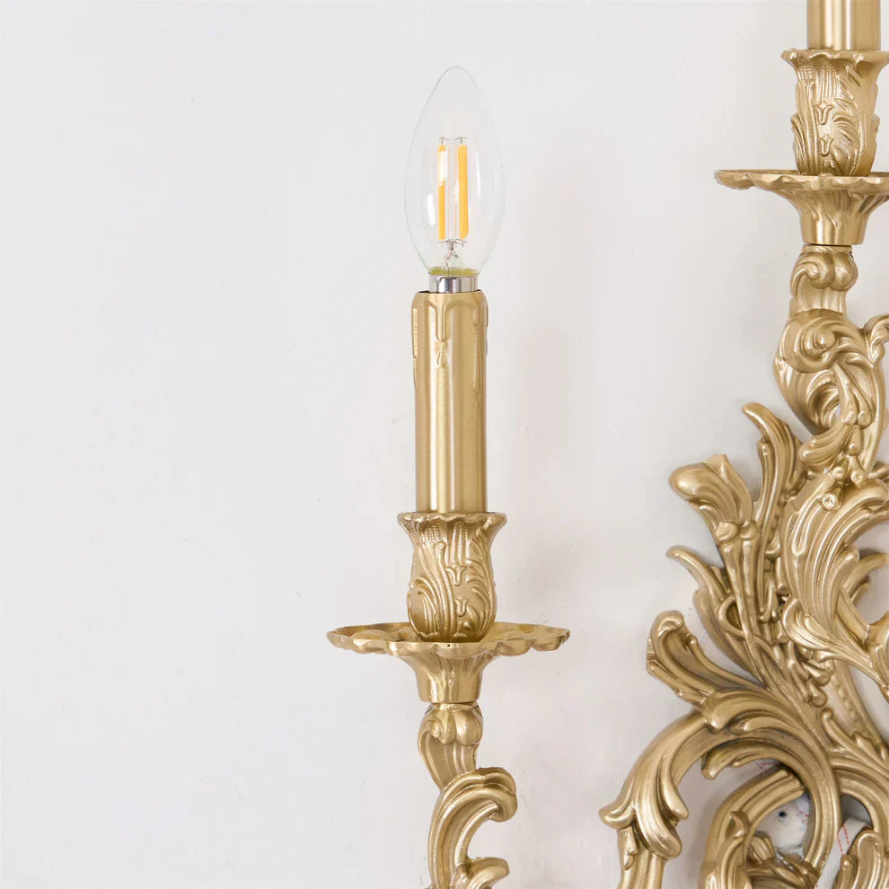 Alessio Vintage Paleis Kaars Wandlamp Woonkamer Slaapkamer Badkamer