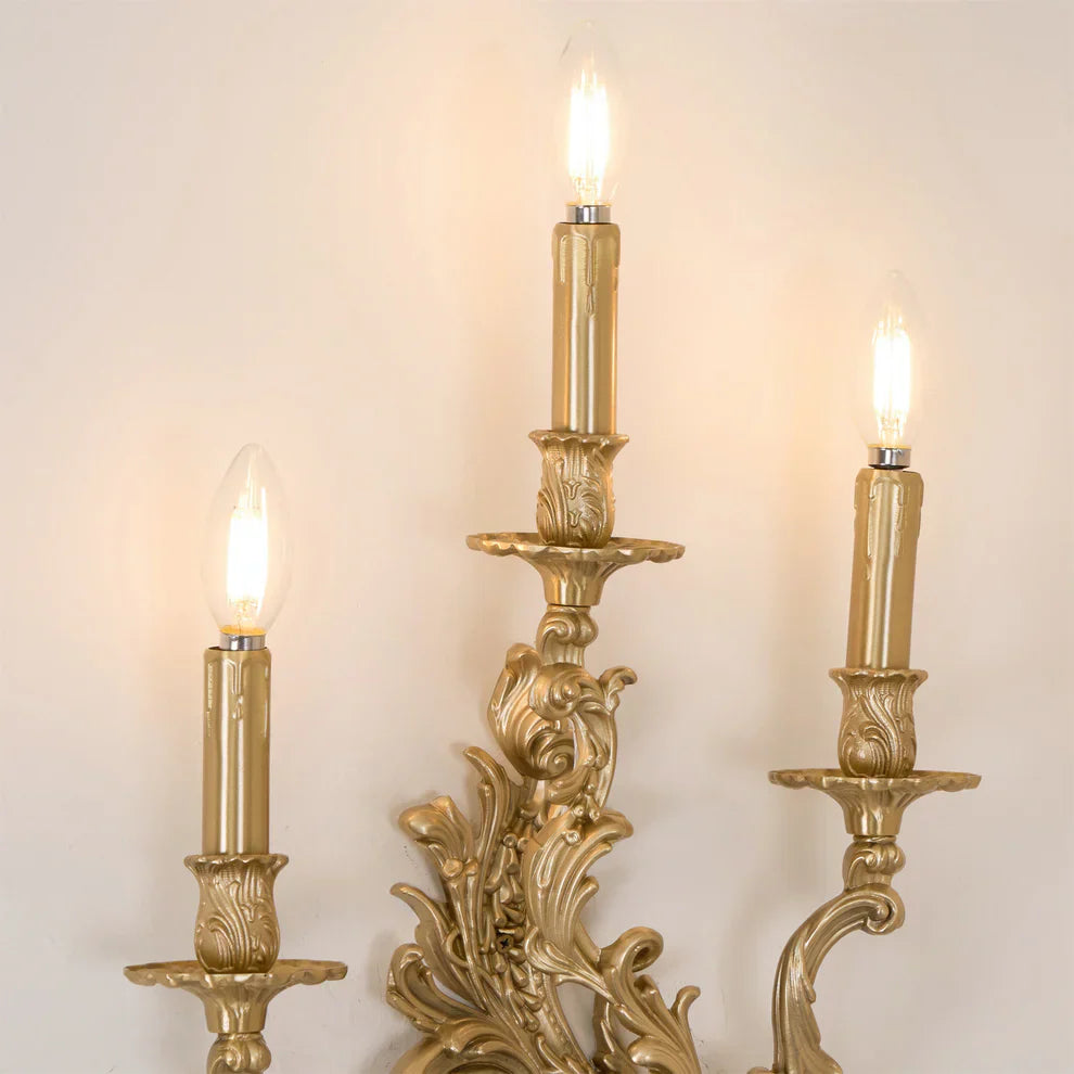 Alessio Vintage Paleis Kaars Wandlamp Woonkamer Slaapkamer Badkamer