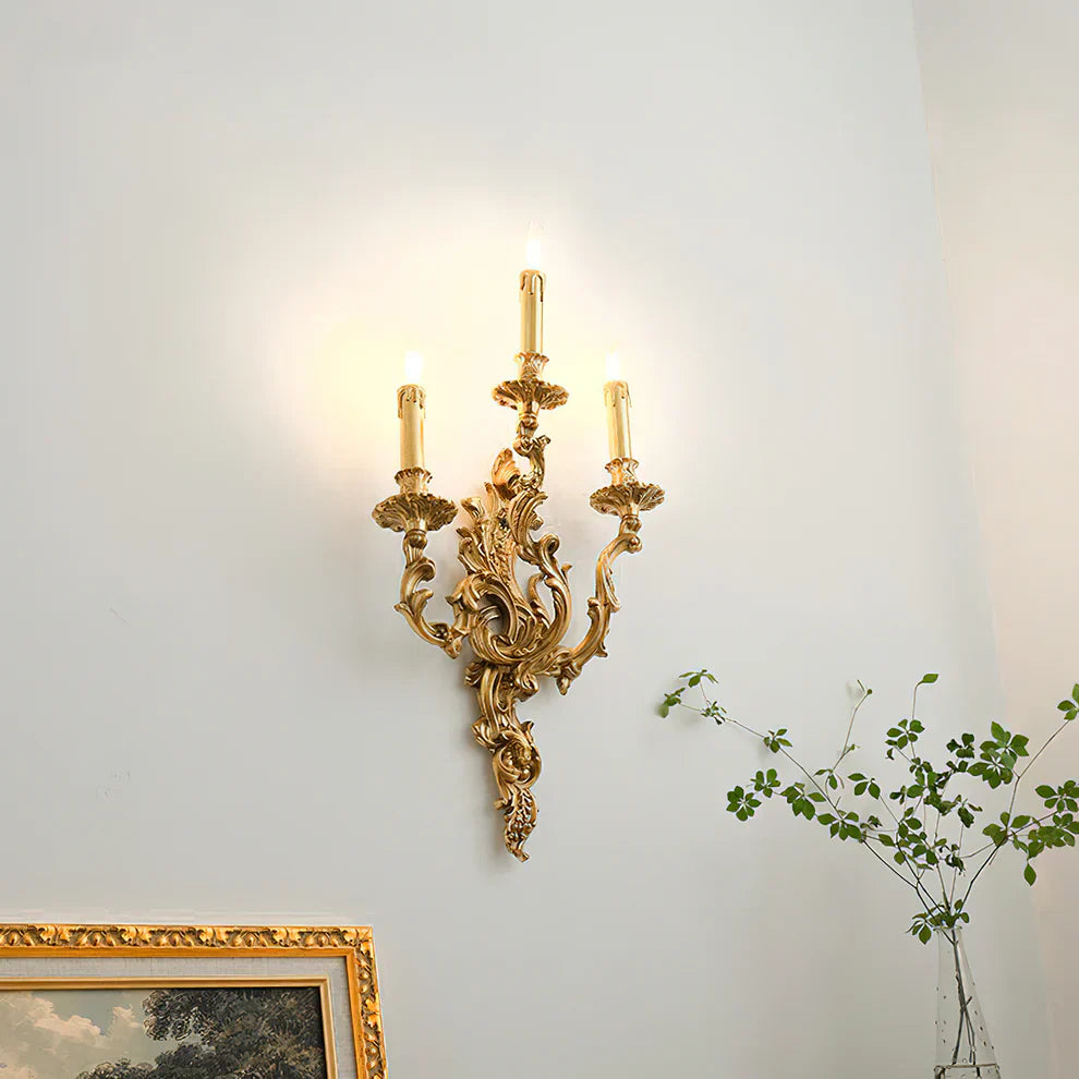 Alessio Vintage Paleis Kaars Wandlamp Woonkamer Slaapkamer Badkamer