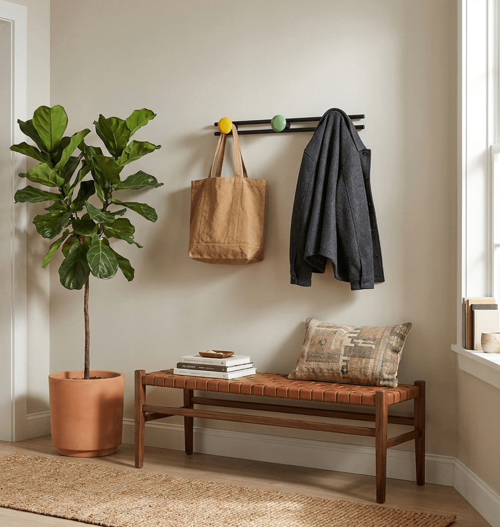 Pallini Wandkledingrek met keramische knoppen