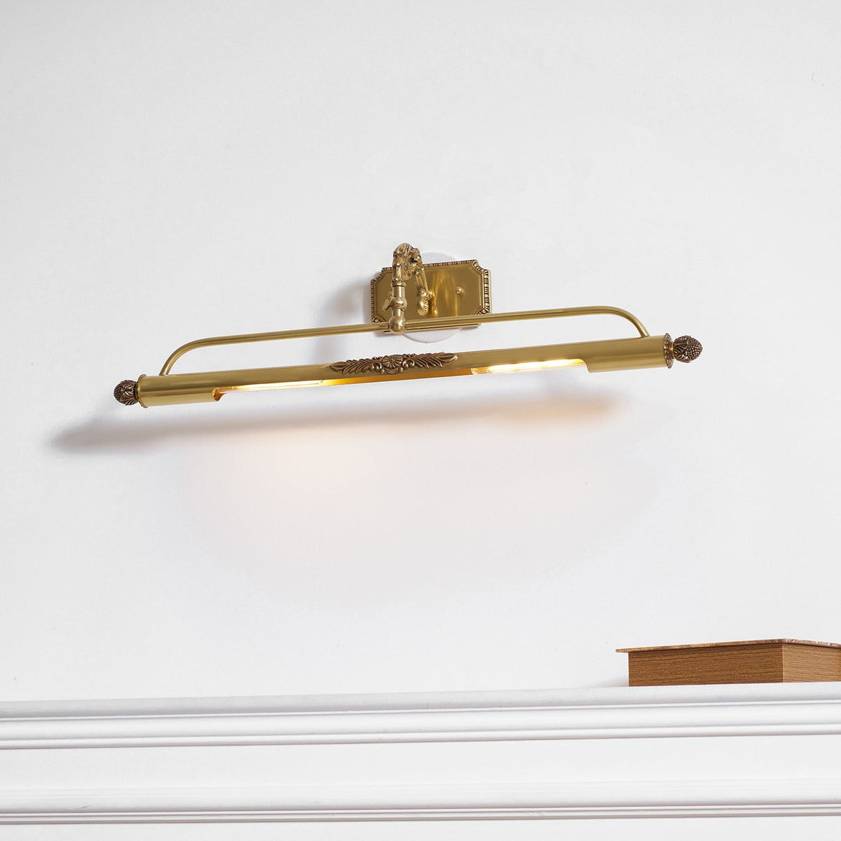 Florentin wandlamp Oudmessing Massief