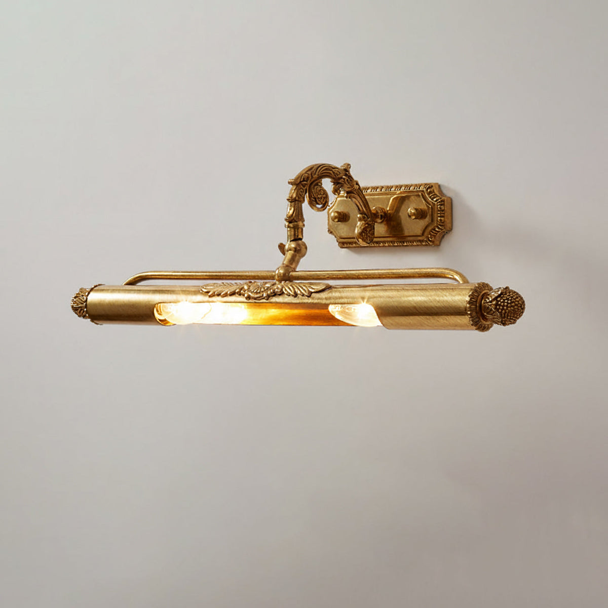 Florentin wandlamp Oudmessing Massief