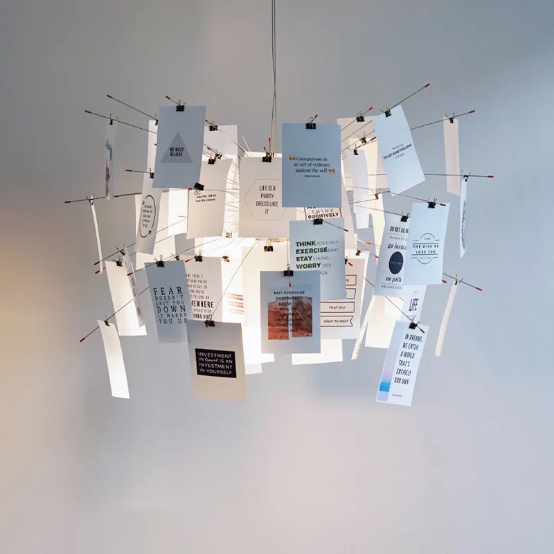 Lunerira kroonluchter papier aanpasbaar creatief