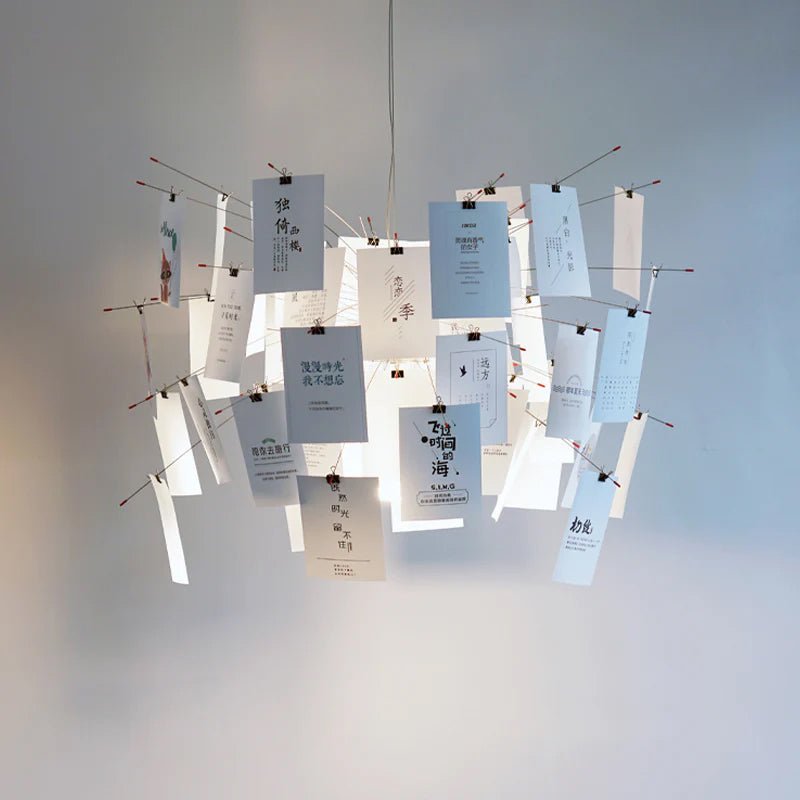 Lunerira kroonluchter papier aanpasbaar creatief