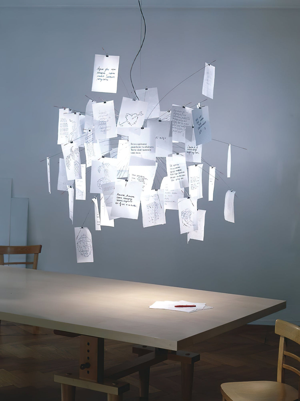 Lunerira kroonluchter papier aanpasbaar creatief