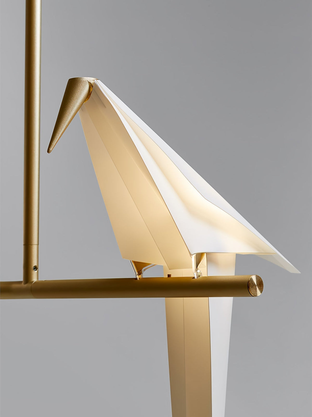 Lunuian kroonluchter Paper Crane Bird sculpturale LED