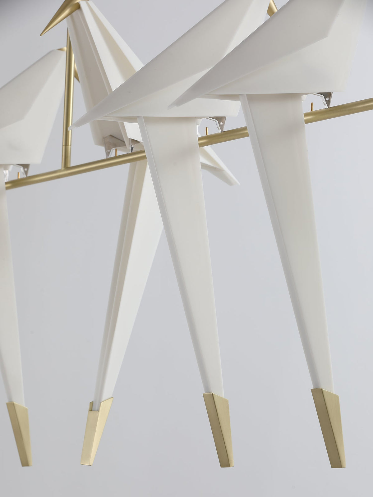 Lunuian kroonluchter Paper Crane Bird sculpturale LED
