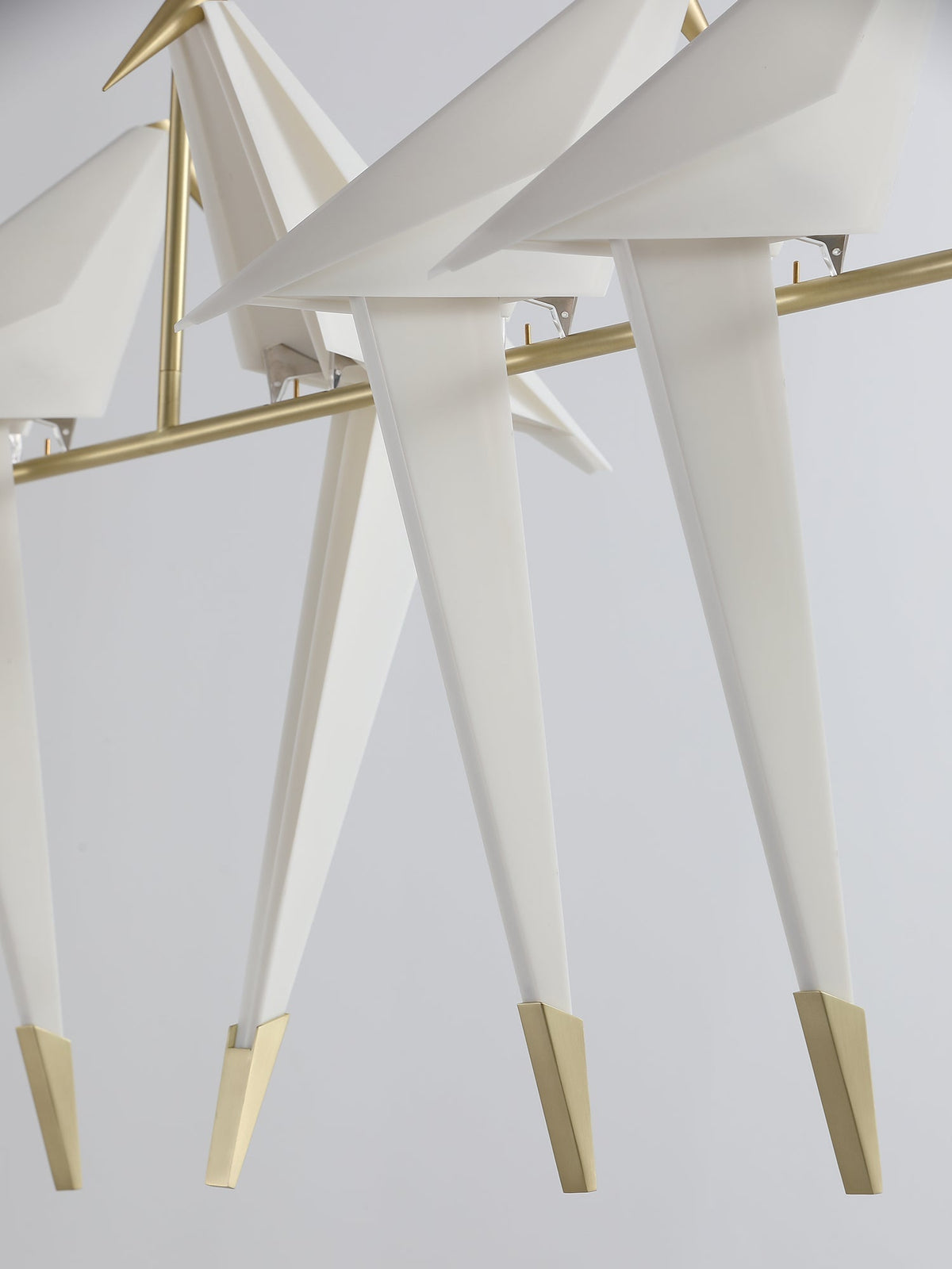 Lunuian kroonluchter Paper Crane Bird sculpturale LED