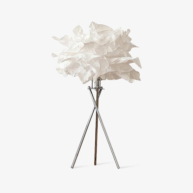 Moderne tafellamp van papier in peony-stijl