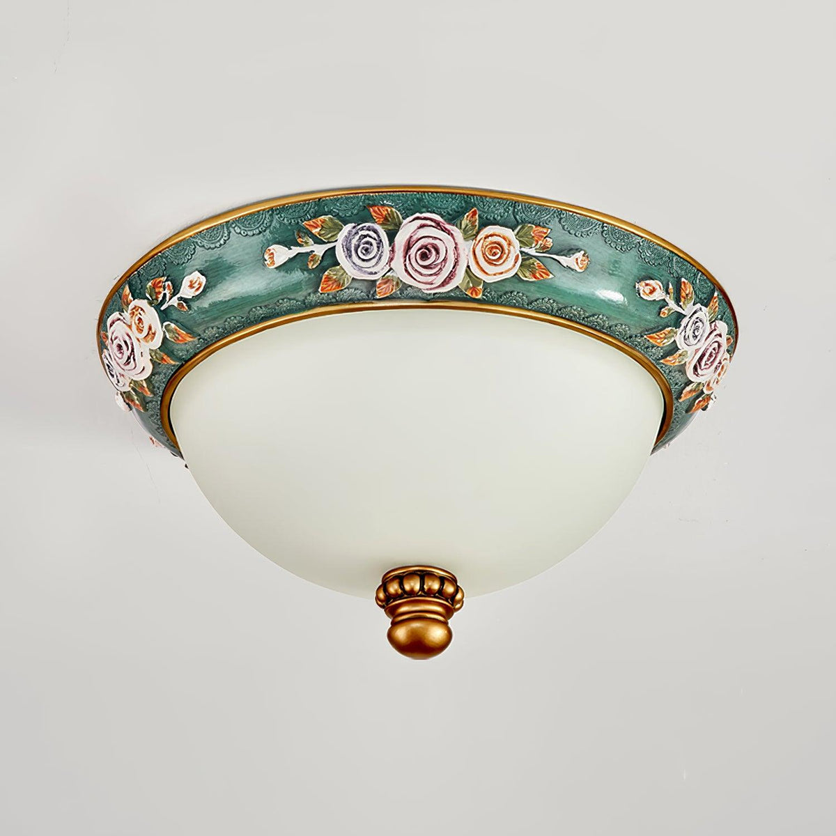 Cexora Pastoral Bowl hars glas plafondlamp