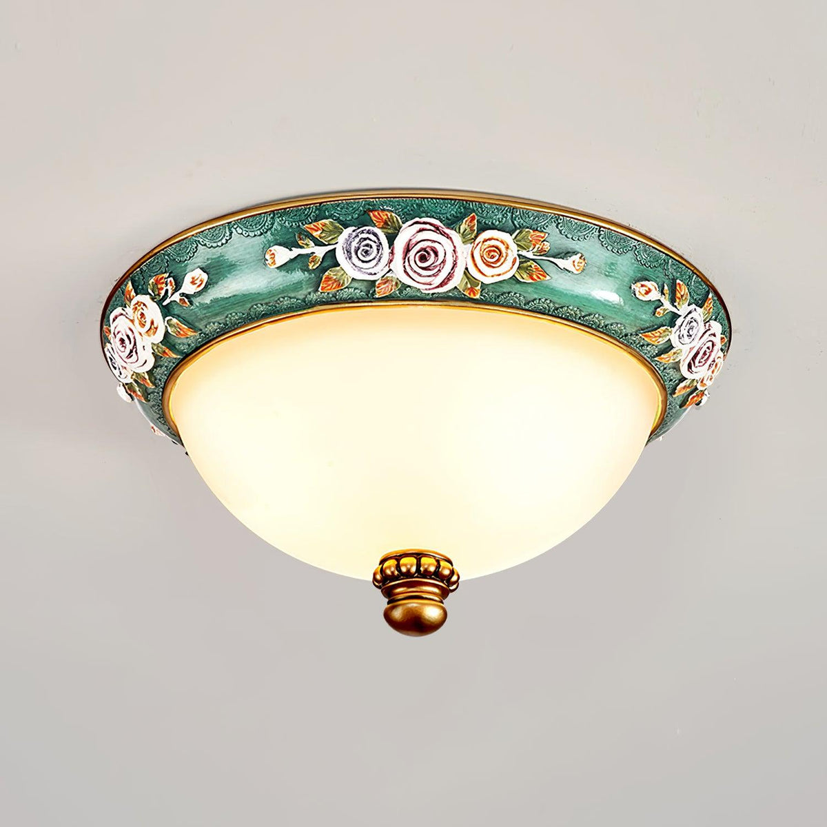 Cexora Pastoral Bowl hars glas plafondlamp