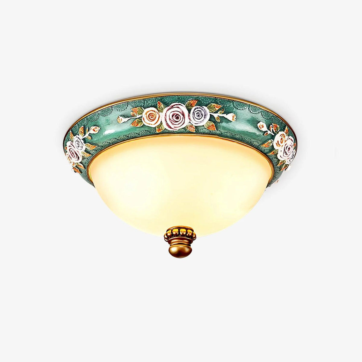 Cexora Pastoral Bowl hars glas plafondlamp