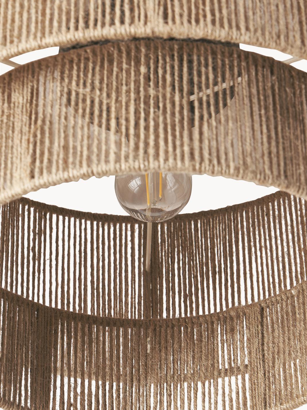 Casora klassiek Art Natuurlijk hennepkoord plafondlamp