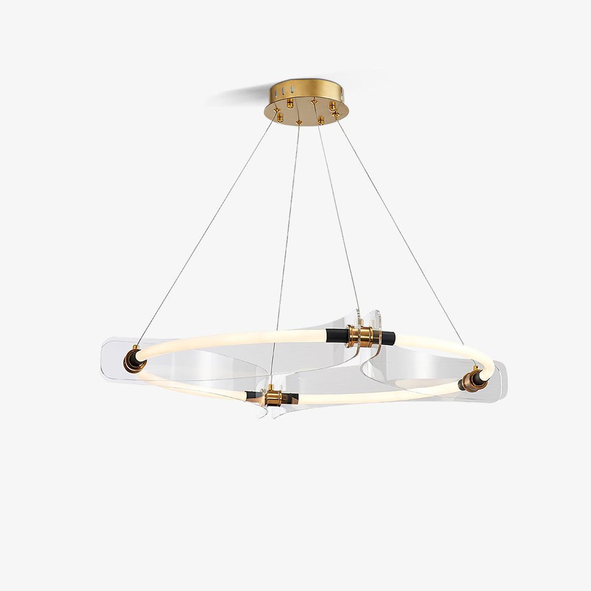 Casanine Kroonluchter Acryl Goud Eetkamer