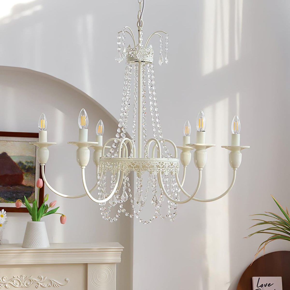 Elyalaria Kroonluchter Kristallen Tassel