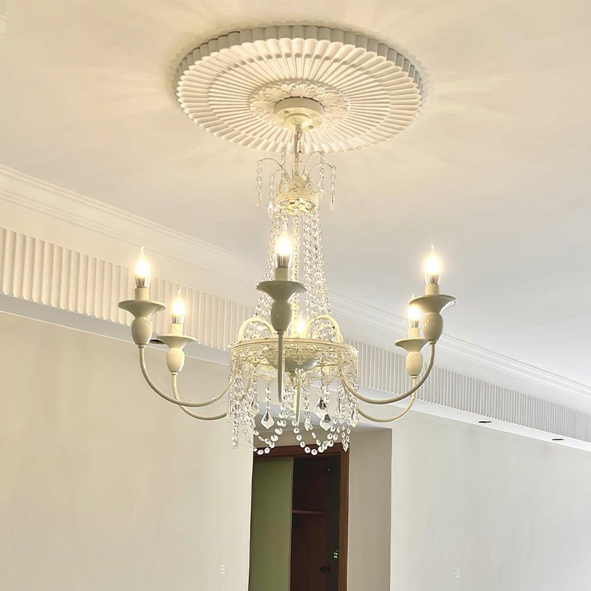 Elyalaria Kroonluchter Kristallen Tassel