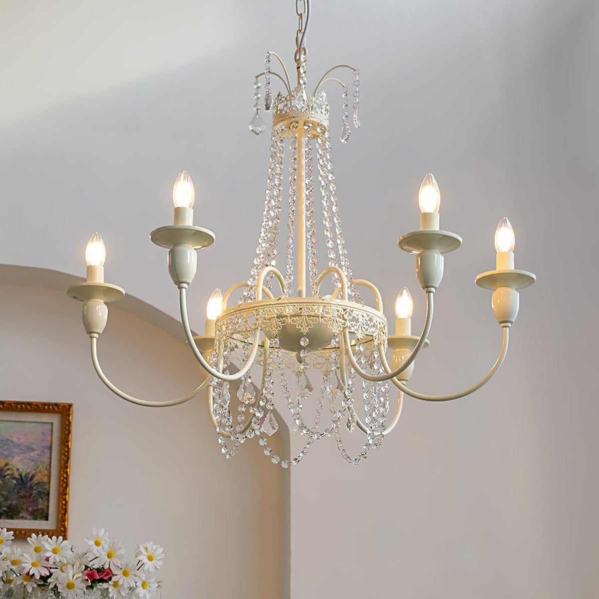 Elyalaria Kroonluchter Kristallen Tassel