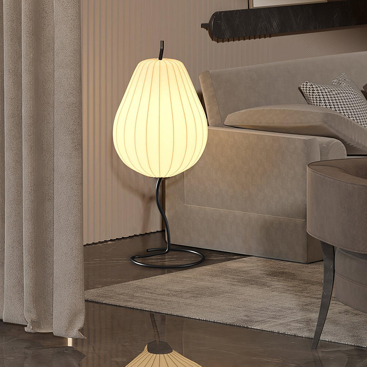 Calerielle minimalistisch Pear vloerlamp