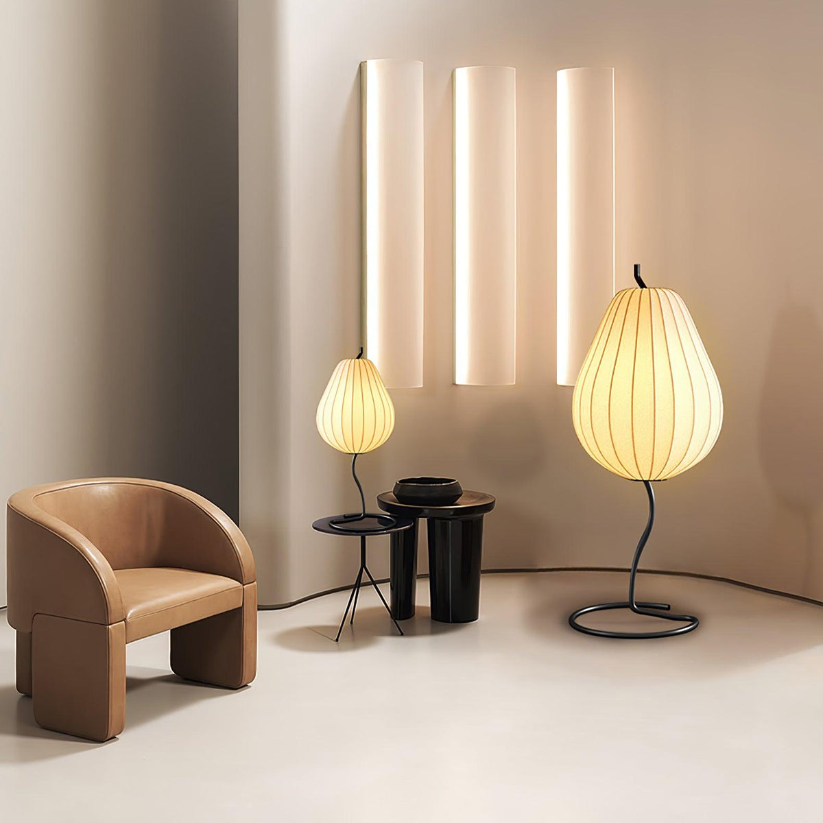 Calerielle minimalistisch Pear vloerlamp