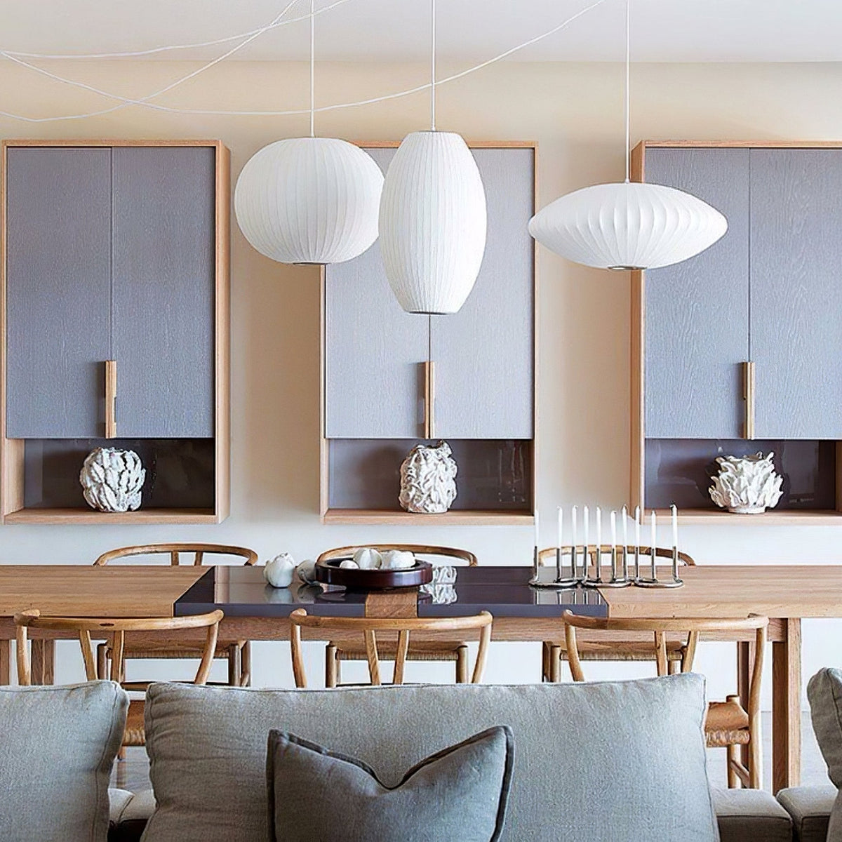 Fisoren Moderne hanglamp van zijde