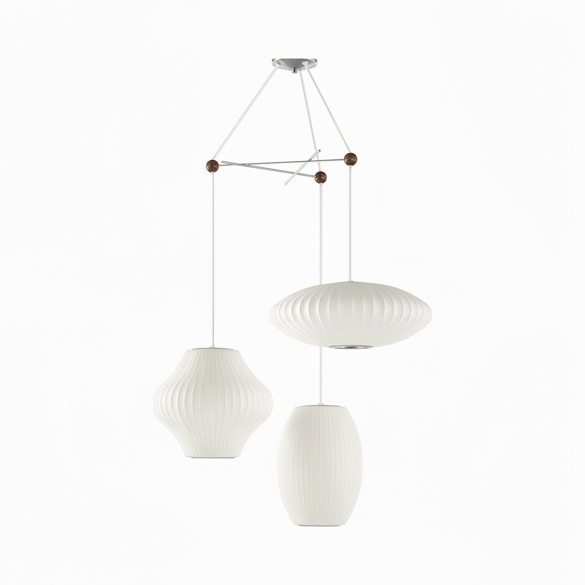 Fisoren Moderne hanglamp van zijde