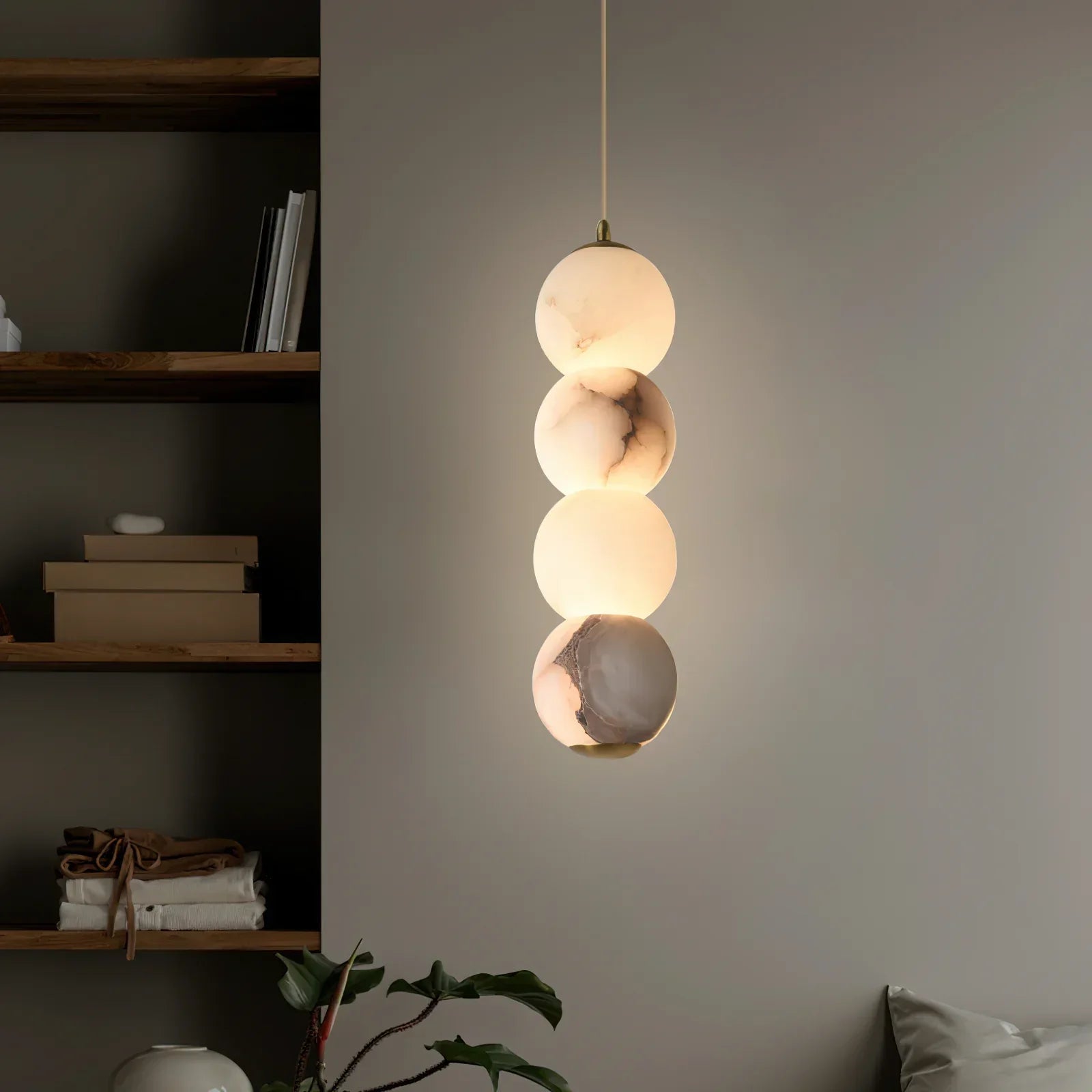 Valentina Modern Ronde Metaal Hars Hanglampen Tinten Slaapkamer