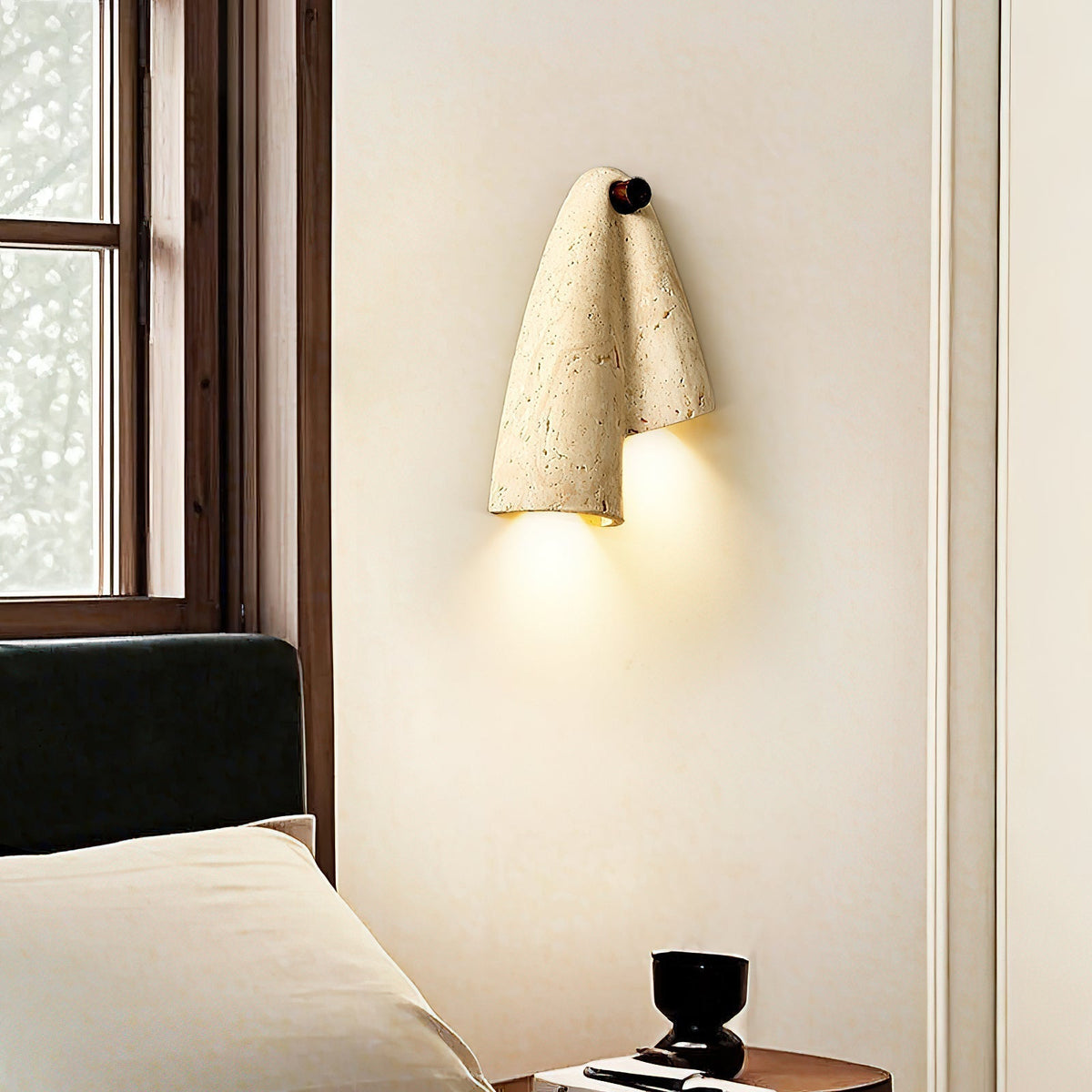Seralaya travertin wandlamp