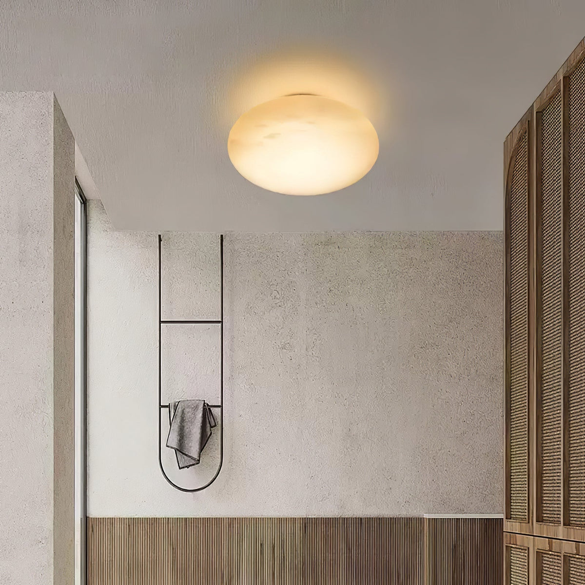 Eurthais minimalistisch albasten wandlamp