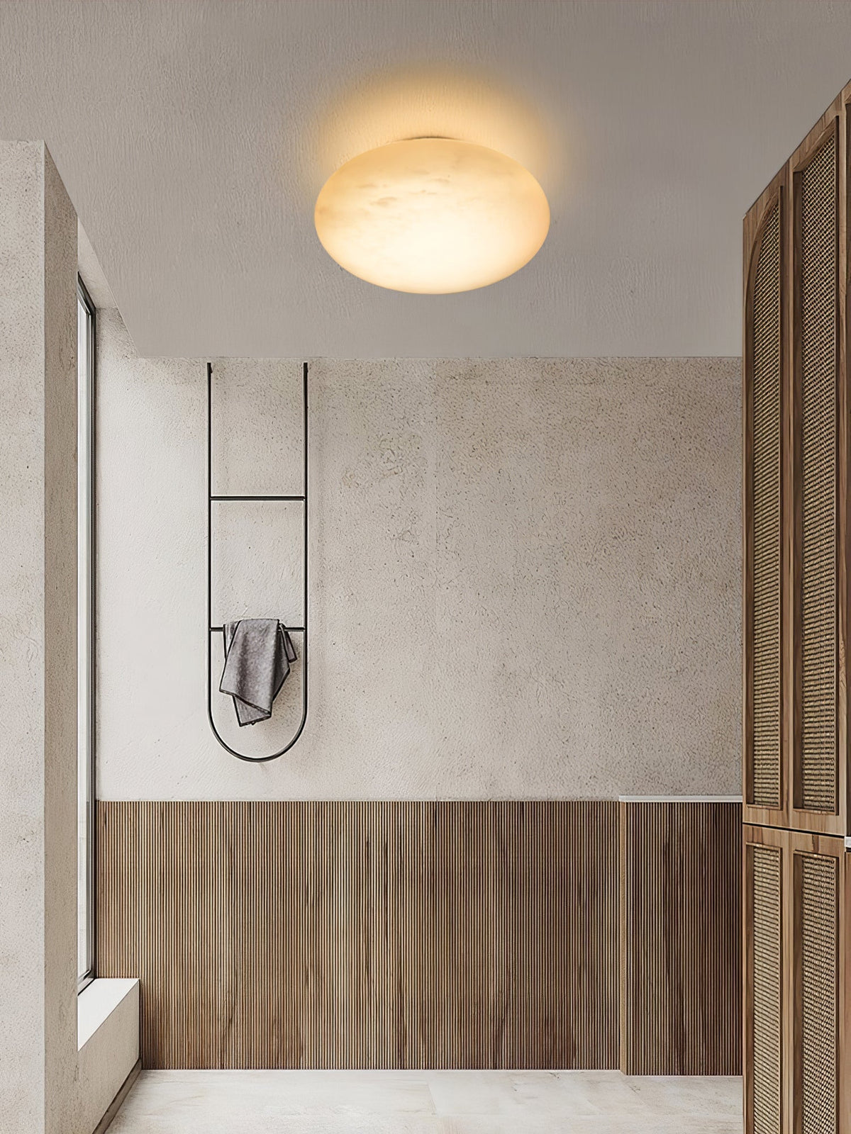 Eurthais minimalistisch albasten wandlamp