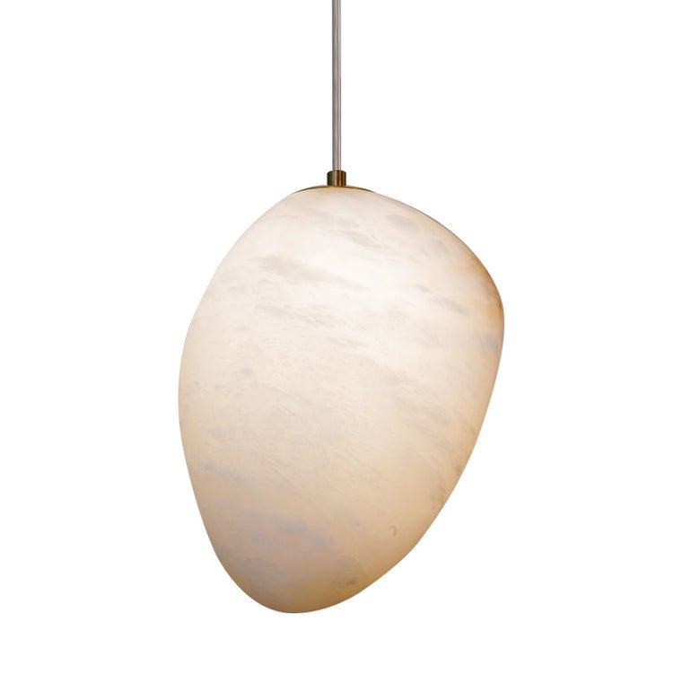 Nivisaya kiezelvormige albasten hanglamp