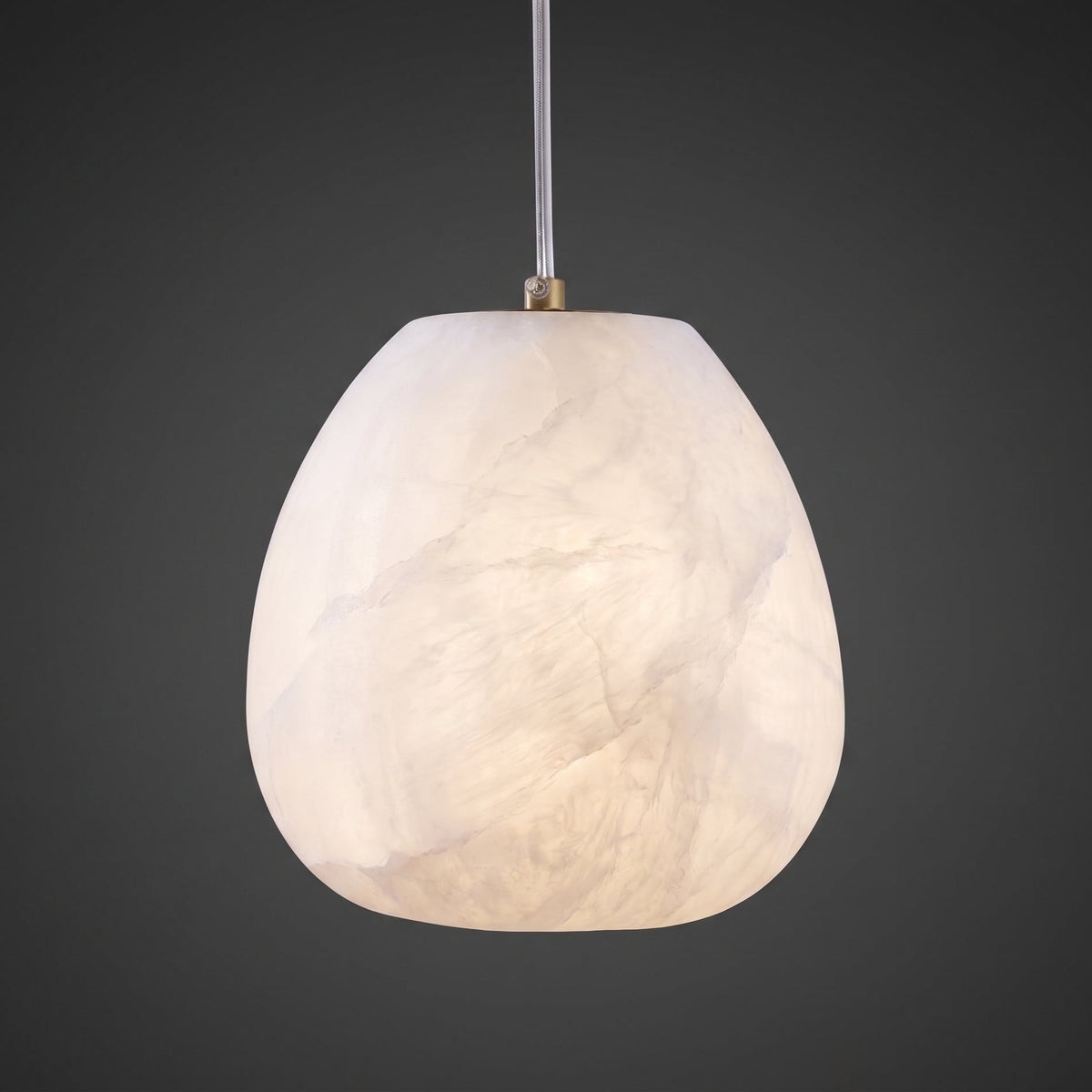 Nivisaya kiezelvormige albasten hanglamp