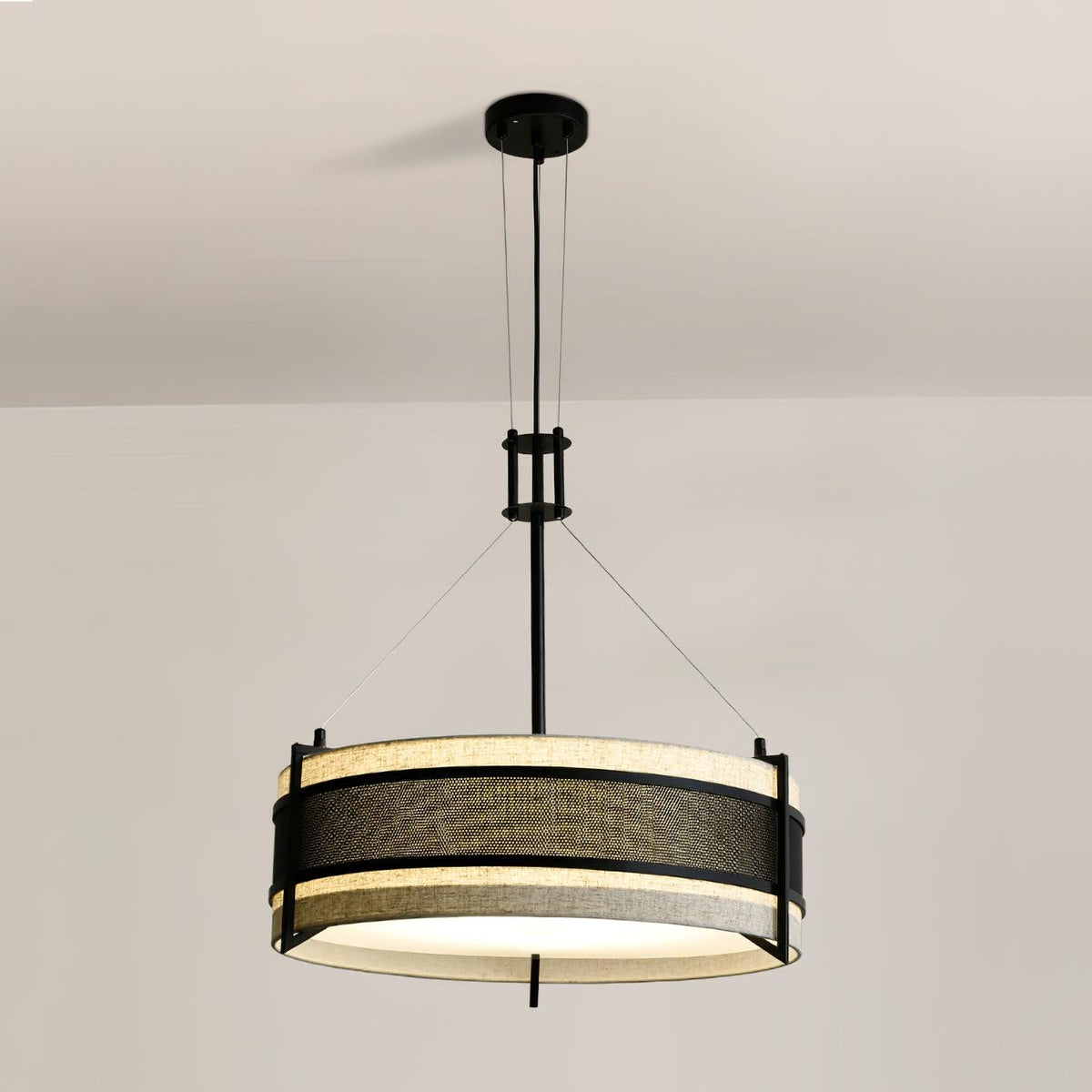Rivanora Kroonluchter Pedesina Zwart Mesh LED