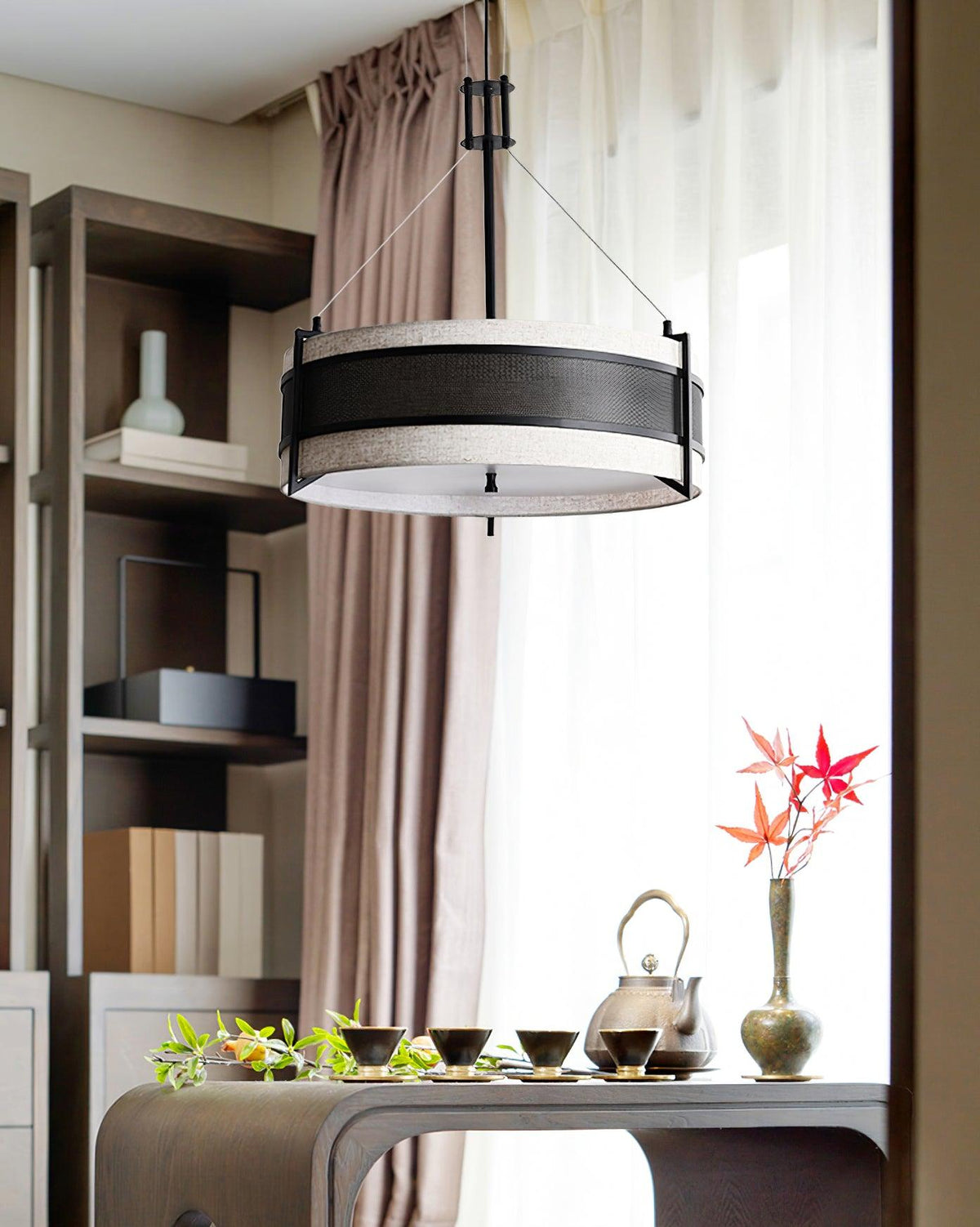 Rivanora Kroonluchter Pedesina Zwart Mesh LED