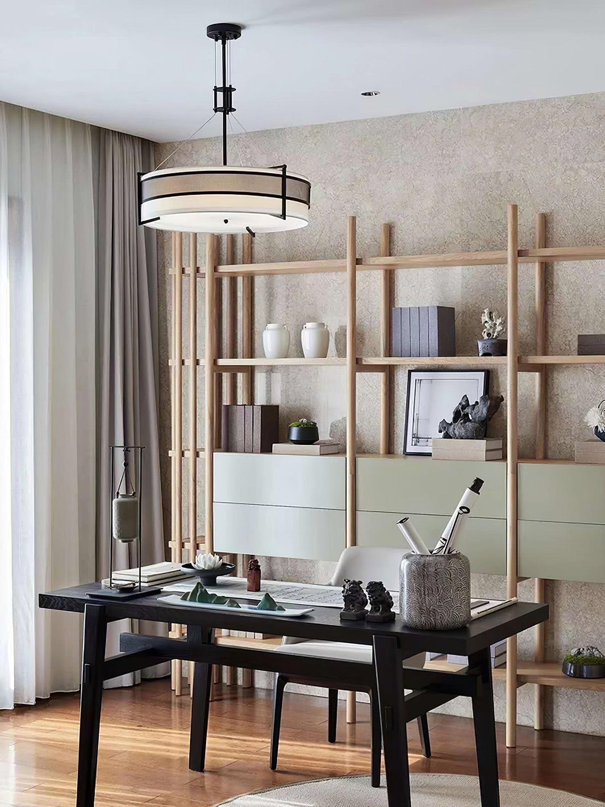 Rivanora Kroonluchter Pedesina Zwart Mesh LED
