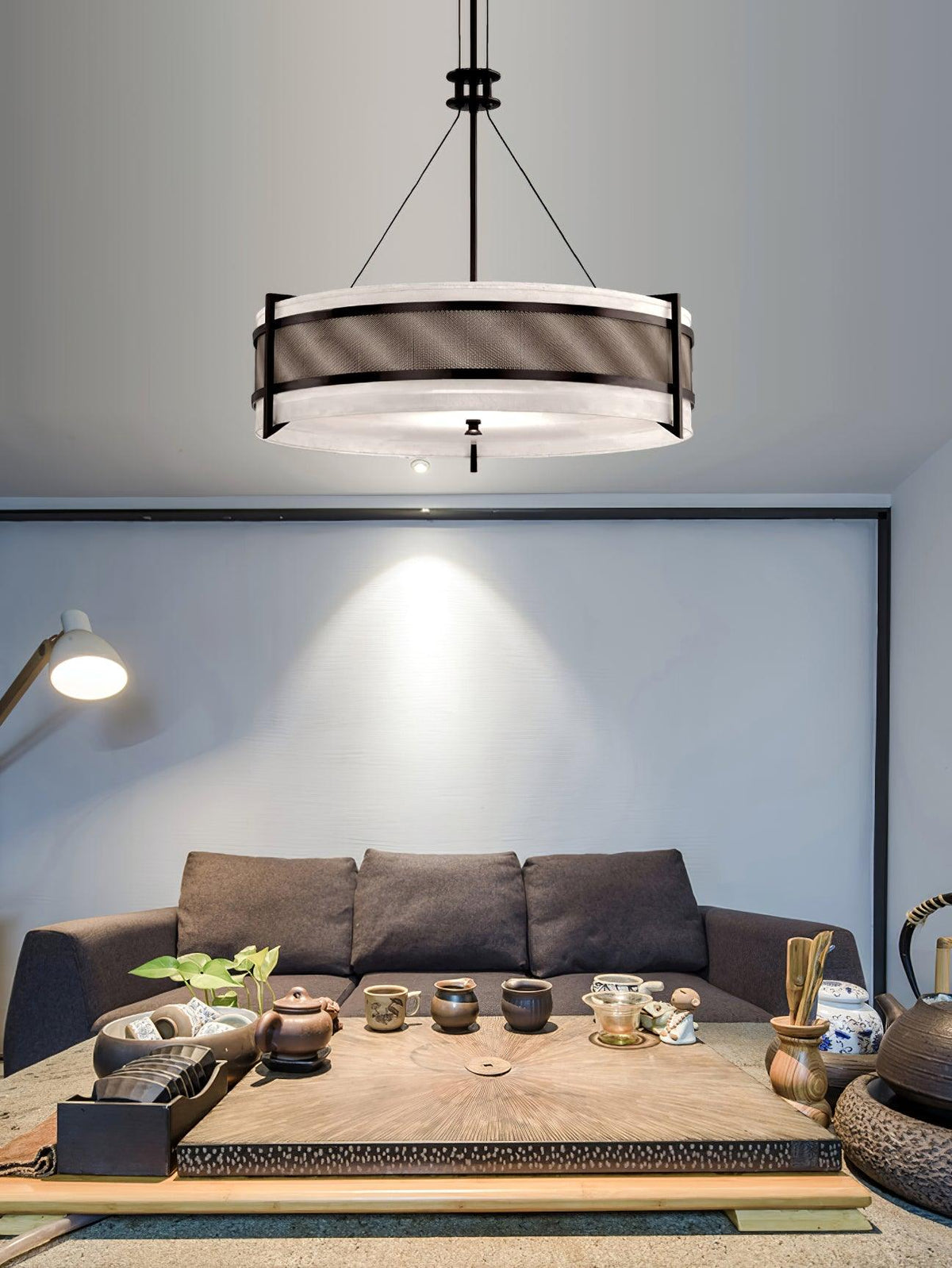 Rivanora Kroonluchter Pedesina Zwart Mesh LED
