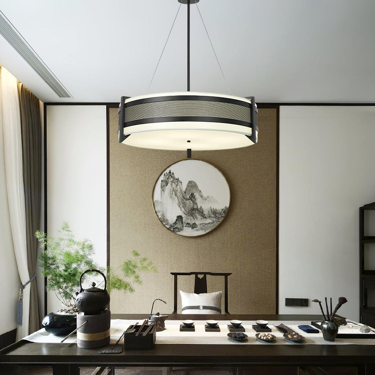 Rivanora Kroonluchter Pedesina Zwart Mesh LED