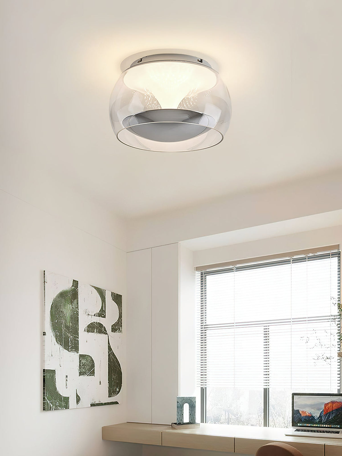 Eshair Noordse kunst pendulum plafondlamp van glas