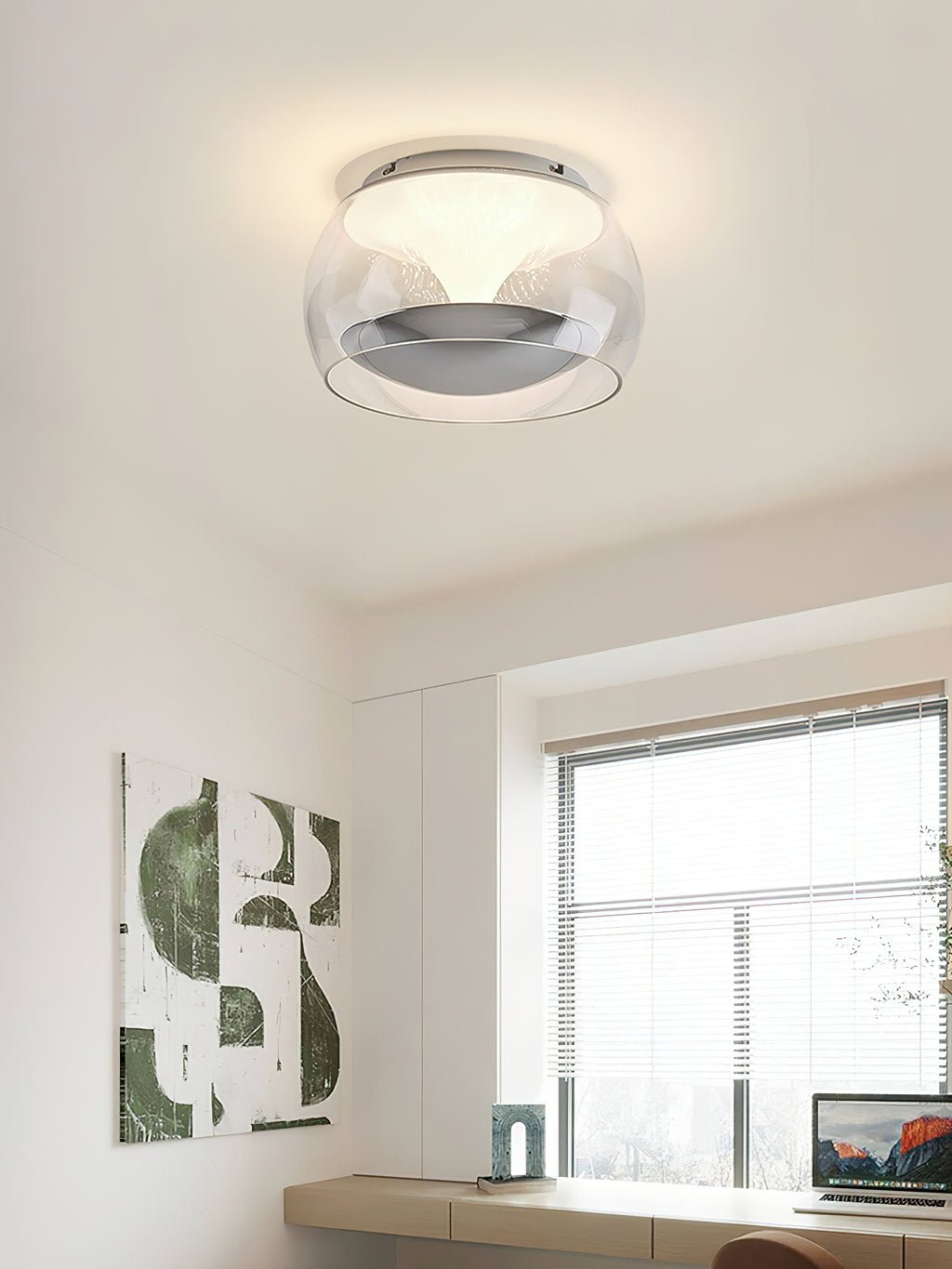 Eshair Noordse kunst pendulum plafondlamp van glas