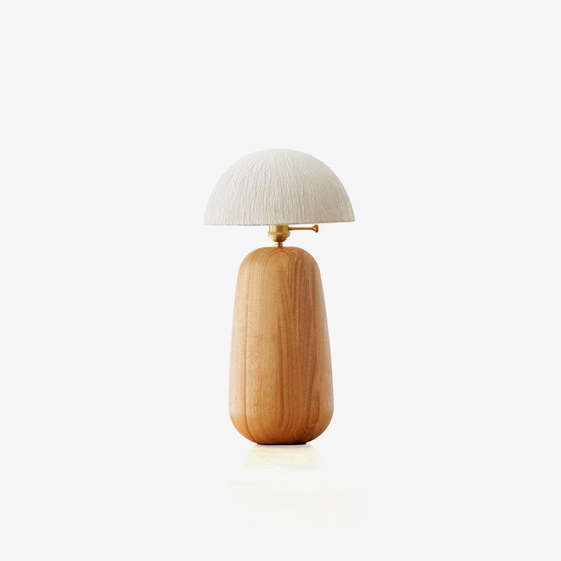 Elugan tafellamp van massief hout