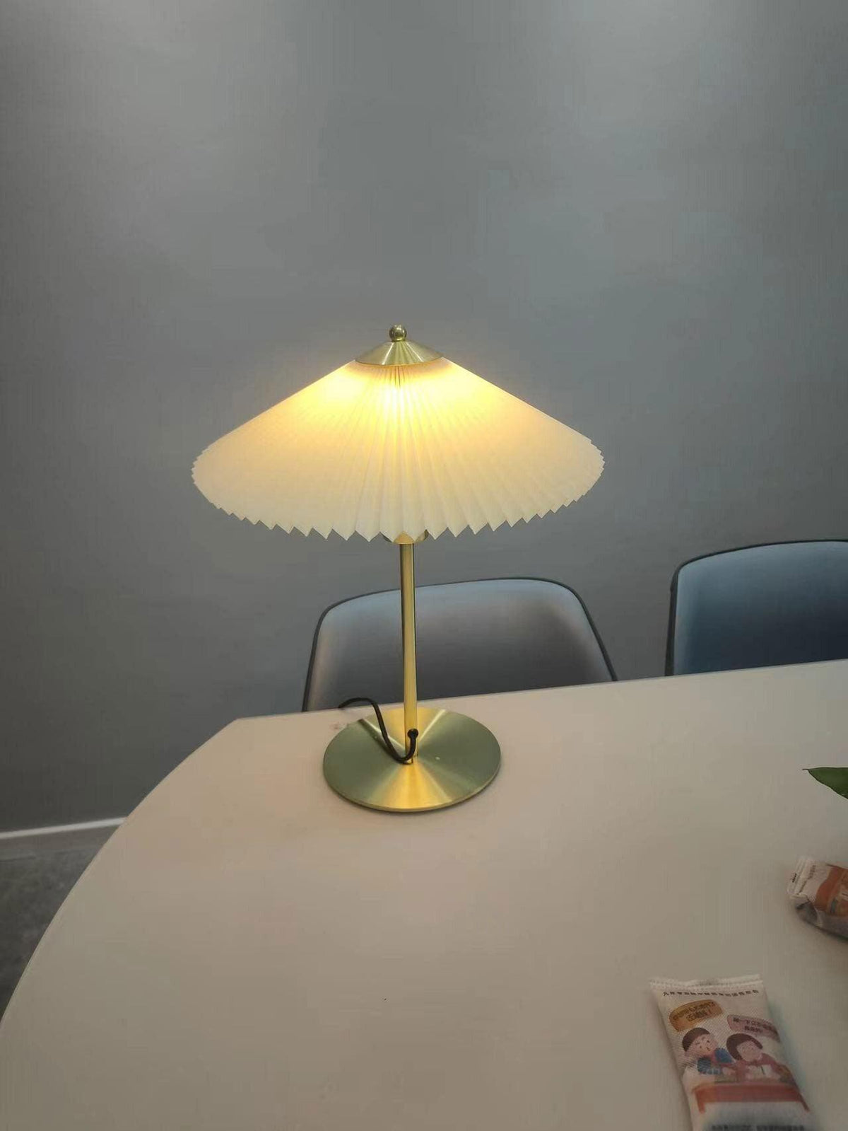 Camirir geplooide paraplu-tafellamp