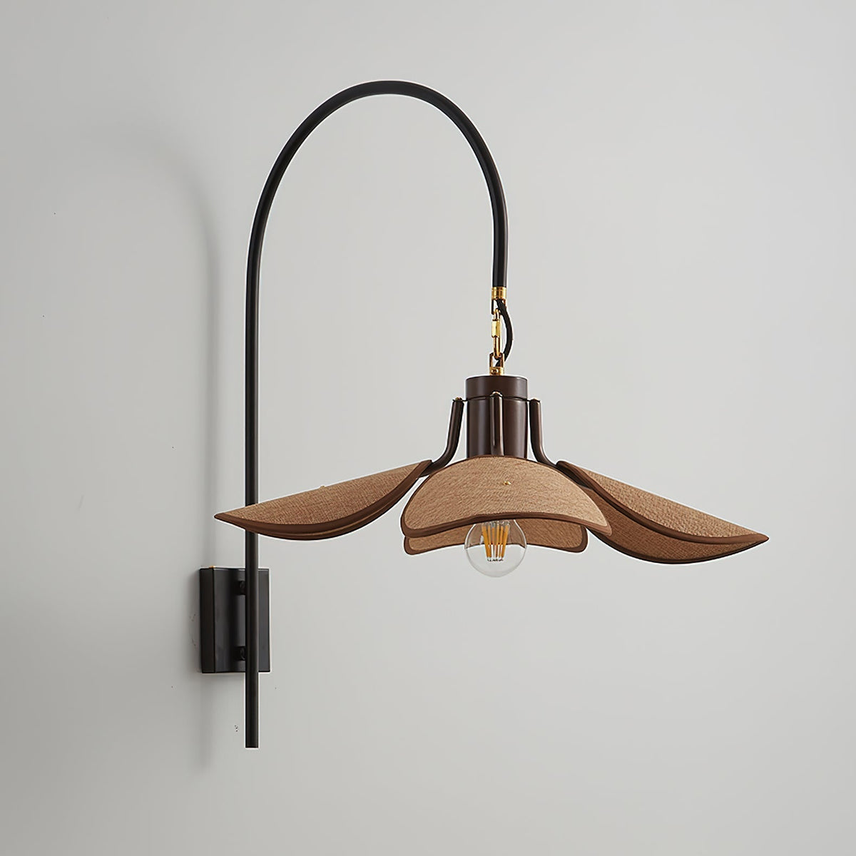 Visilis Premium Noordse kunst Bloemblaad wandlamp