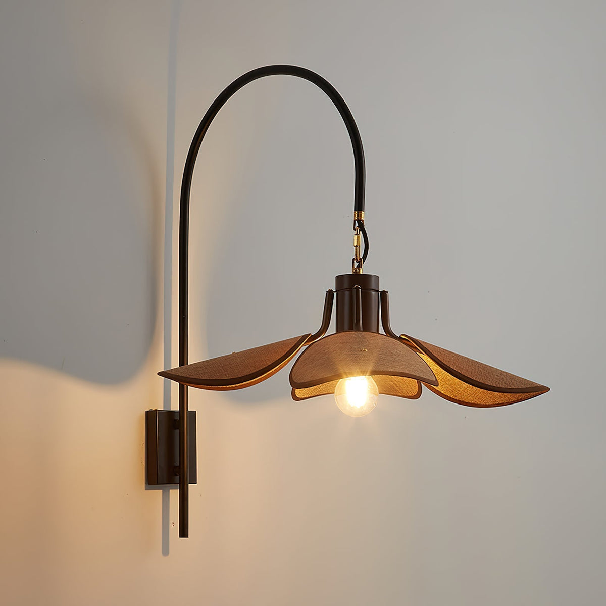 Visilis Premium Noordse kunst Bloemblaad wandlamp