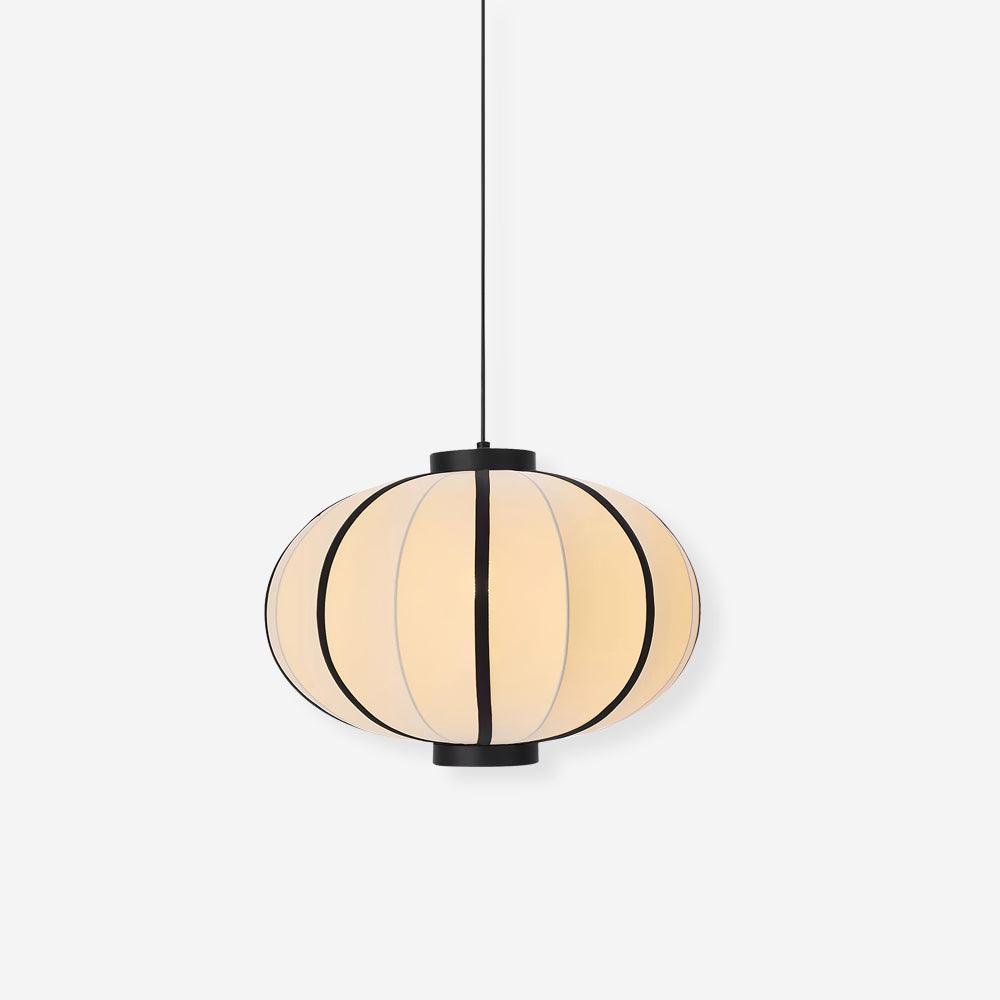 Lumara hanglamp met stoffen lantaarnkap in vintage stijl