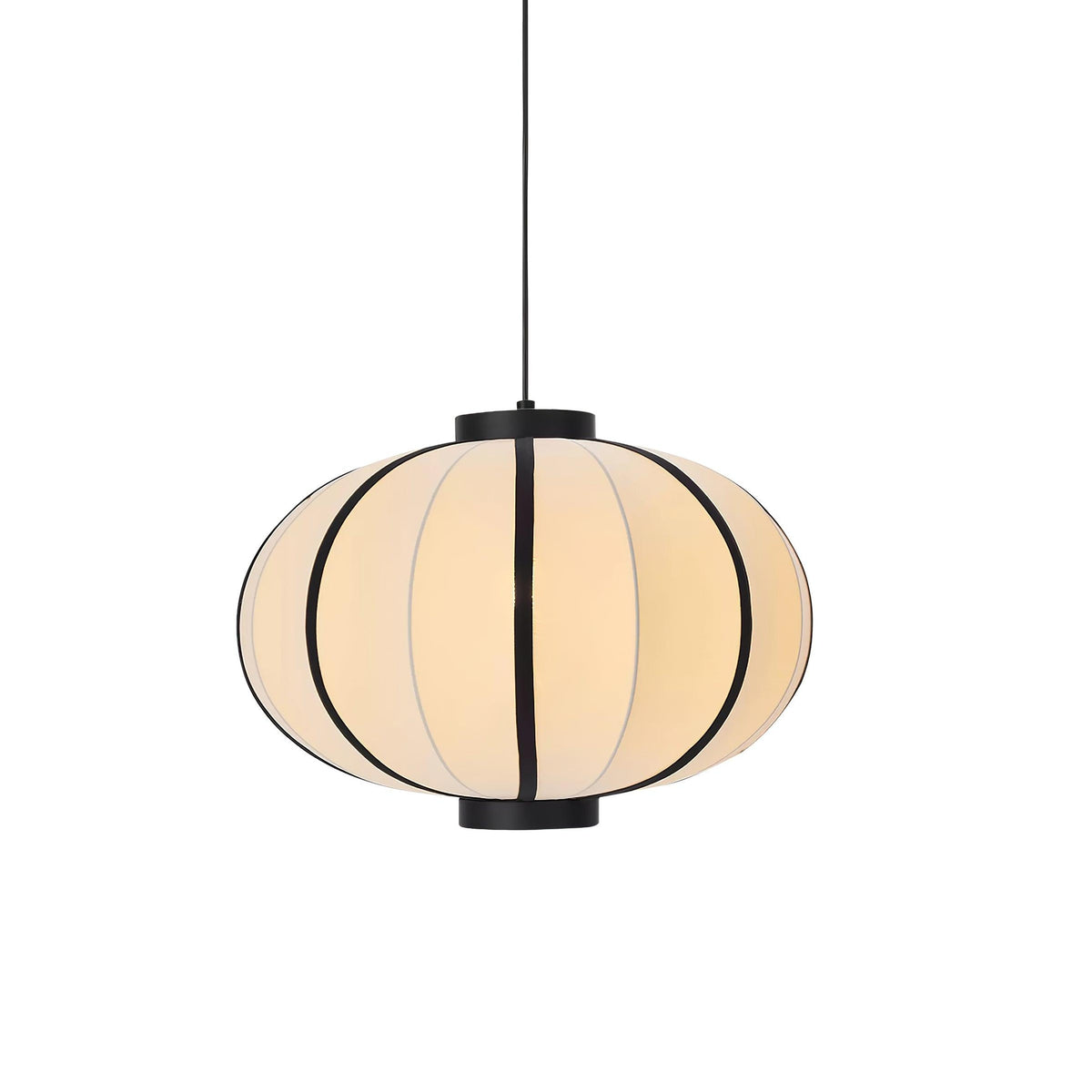 Lumara hanglamp met stoffen lantaarnkap in vintage stijl