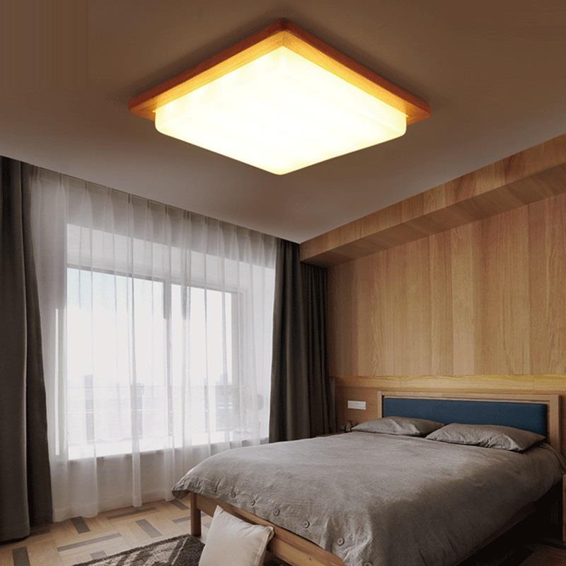 Ozawa Modern Eenvoudig Inbouwmontage Plafondlamp Hout Acryl Eetkamer