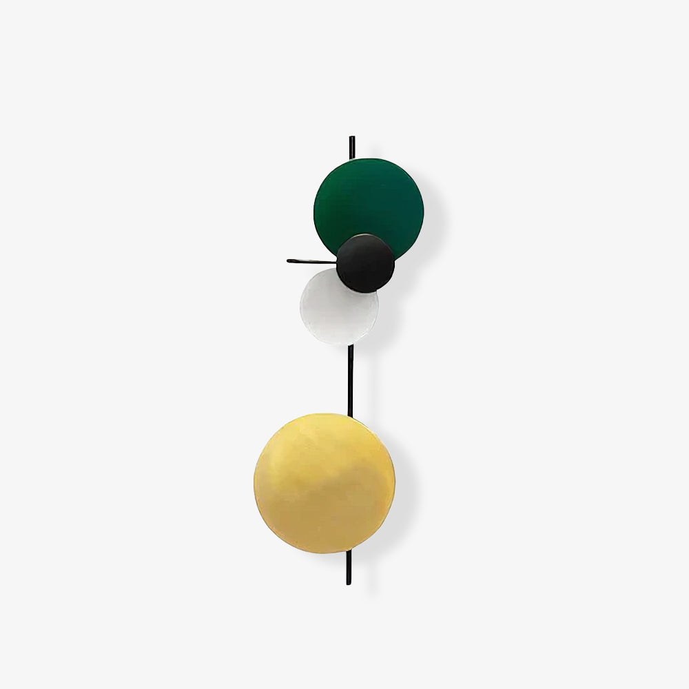 Mirq wandlamp met Magnetische Schijven Kunstzinnig