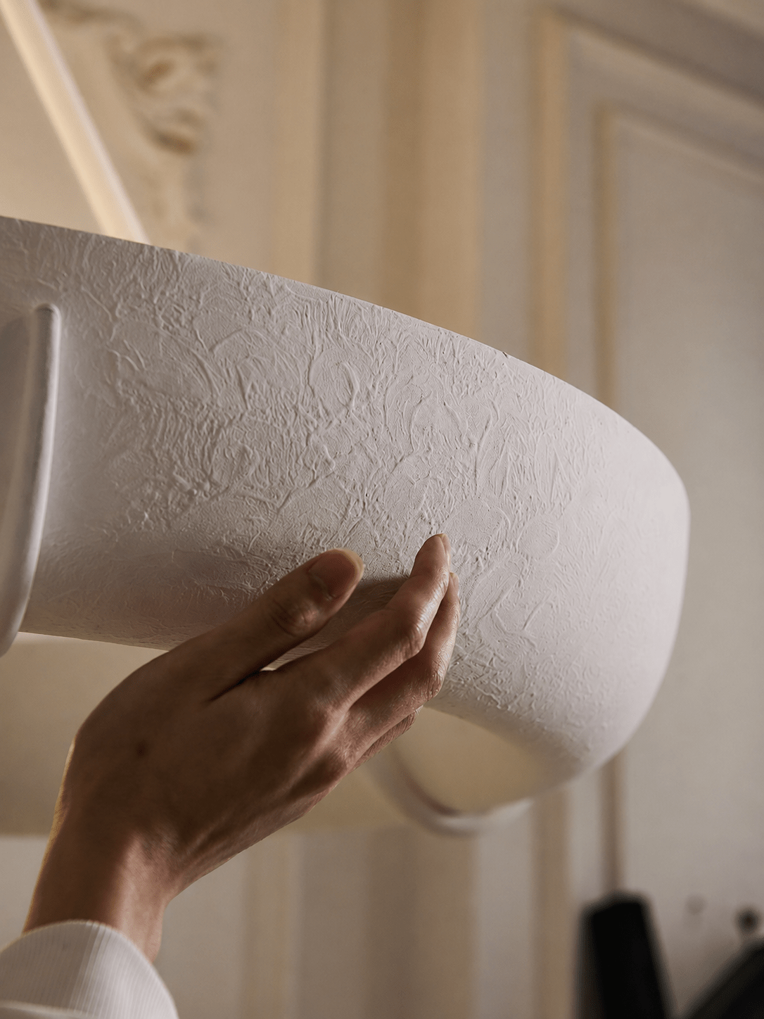 Plaster kroonluchter trommel