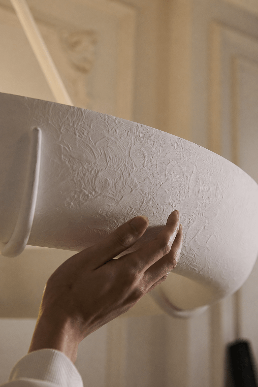 Plaster kroonluchter trommel