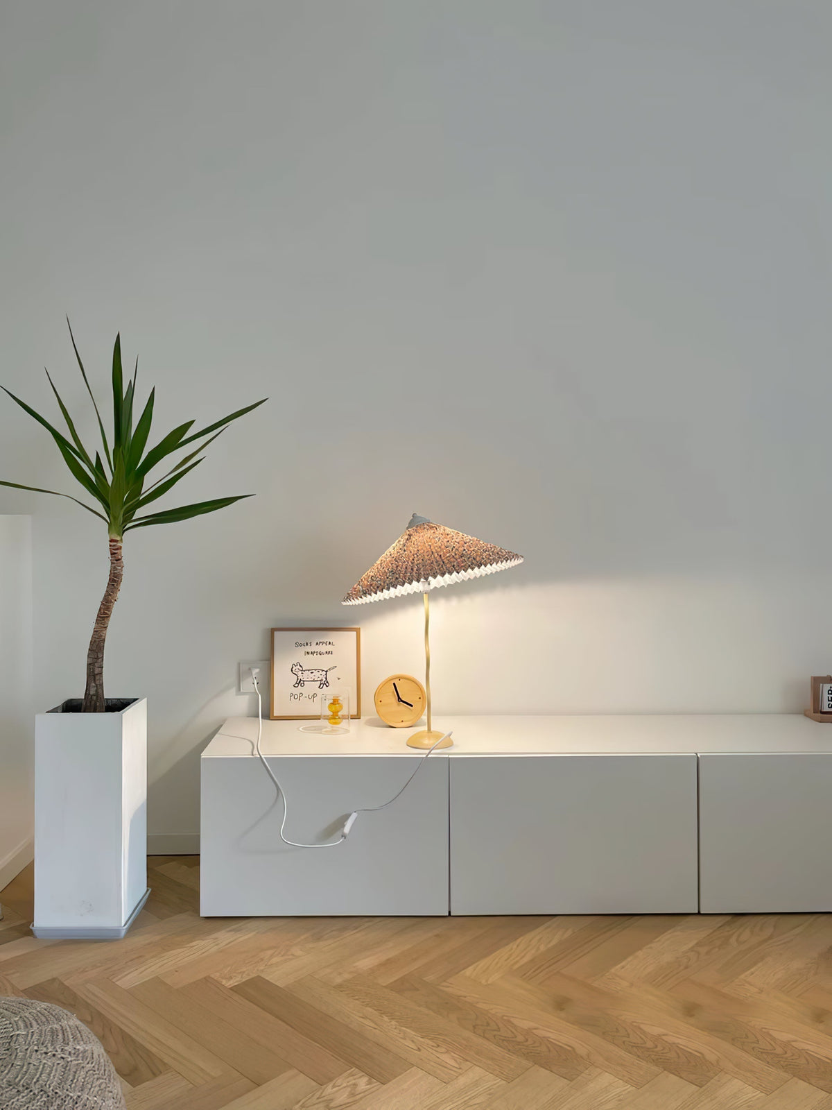 Krenis tafellamp van textiel